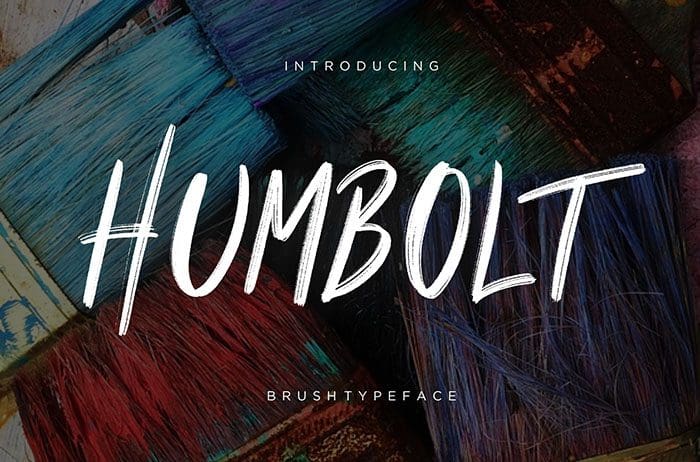 Humbolt Brush Font
