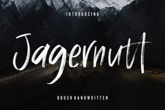 Jagernutt Brush Font