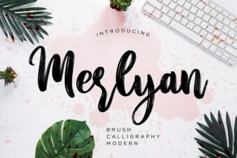 Merlyan Brush Font
