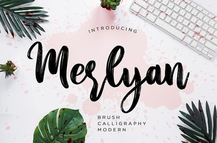 Merlyan Brush Font
