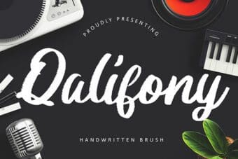 Qalifony Handwritten Font
