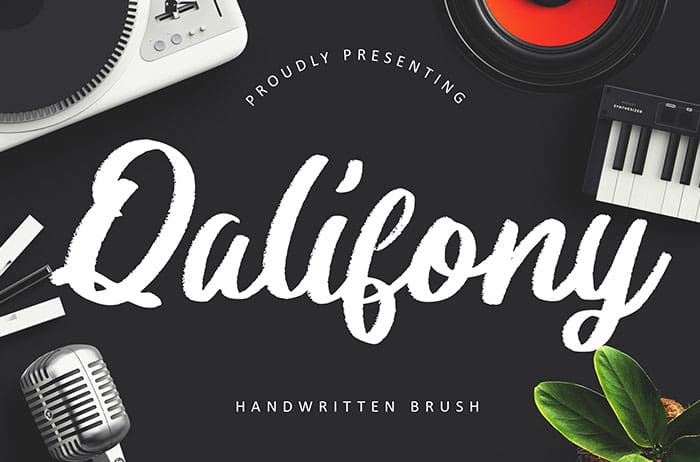 Qalifony Handwritten Font