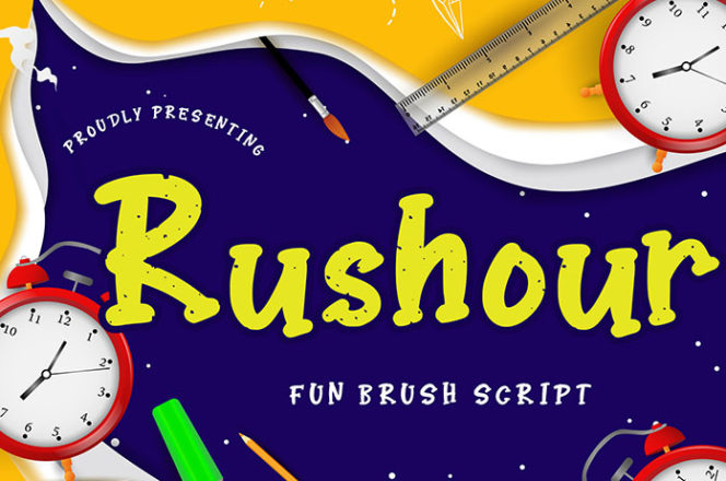 Rushour Display Font