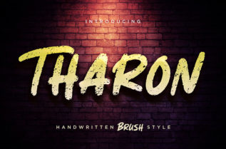 Tharon Brush Font