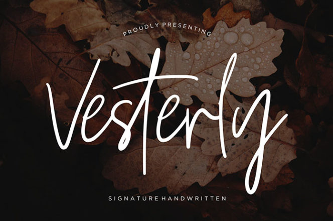 Vesterly Handwritten Font