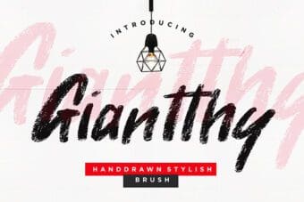 Giantthy Brush Font