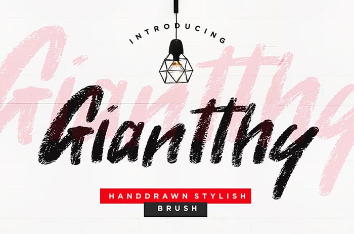 Giantthy Brush Font