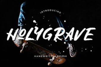 Holygrave Brush Font