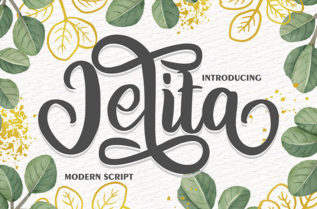 Jelita Script Font