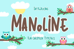 Manoline Display Font