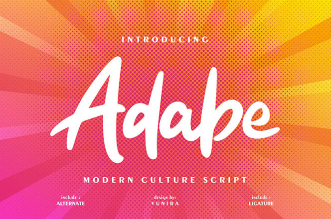 Adabe Script Font