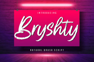 Bryshty Brush Font