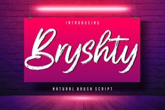 Brysthy Brush Font