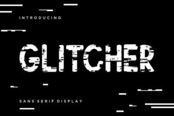 Glitcher sans serif font