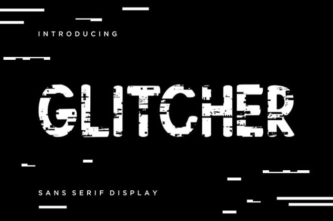 Glitcher Sans Serif Font