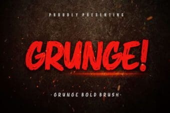 Grunge Brush Font