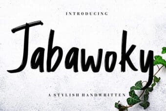 Jabawoky Brush Font