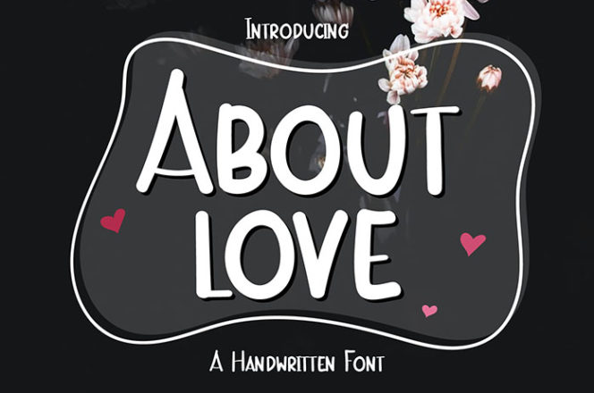About Love Handwritten Font