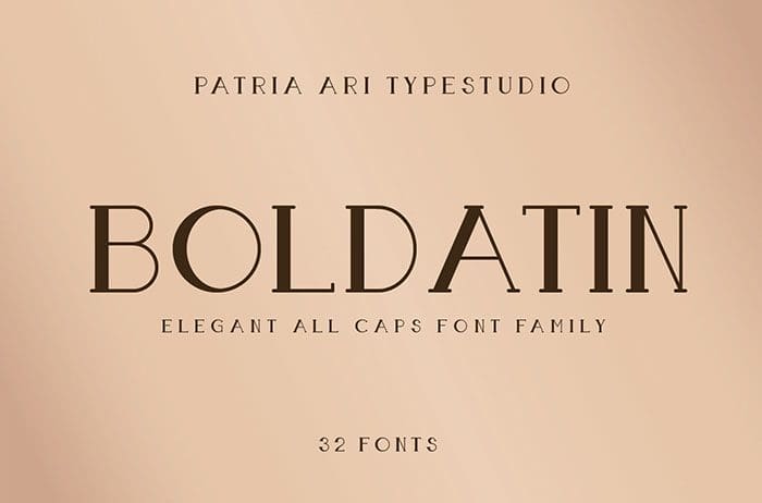 Boldatin Display Font