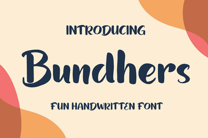 Bundhers Handwritten Font