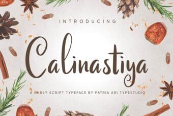 Calinastiya Display Font