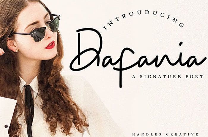 Dafania Signature Font
