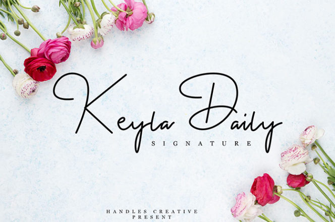 Keyla Daily Signature Font