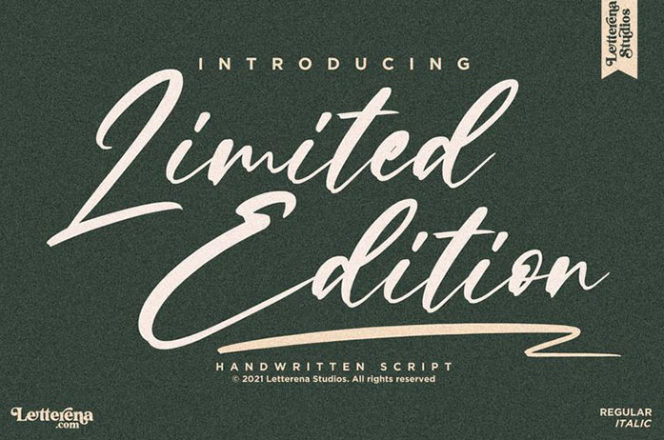Limited Edition Script Font