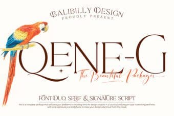 Qene-G Serif Font