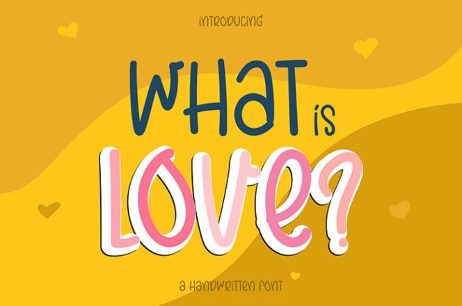 What Is Love Handwritten Font