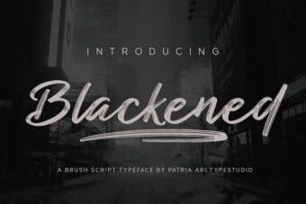 Blackened Script Font