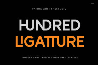 Hundred Ligatture Sans Serif Font