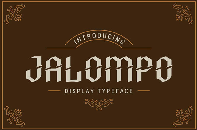 Jalompo Display Font