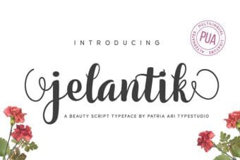 Jelantik Script Font