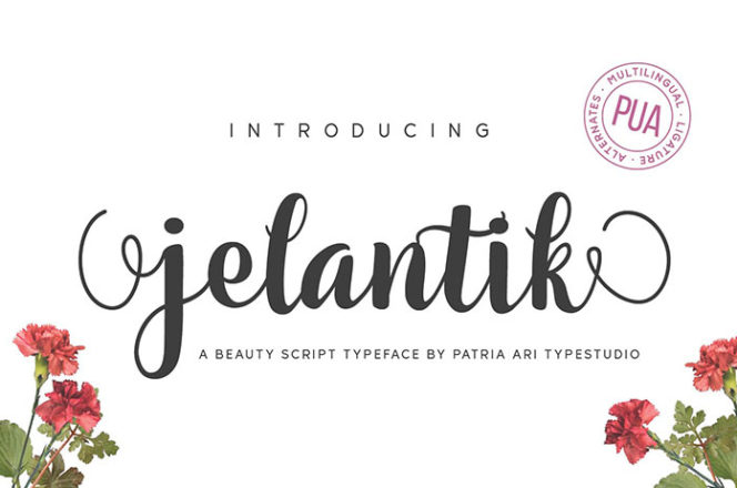 Jelantik Script Font