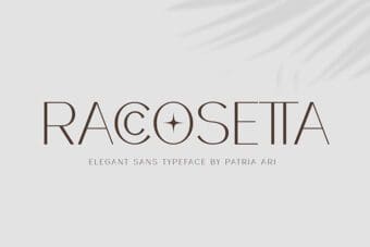 Raccosetta Sans Serif Font