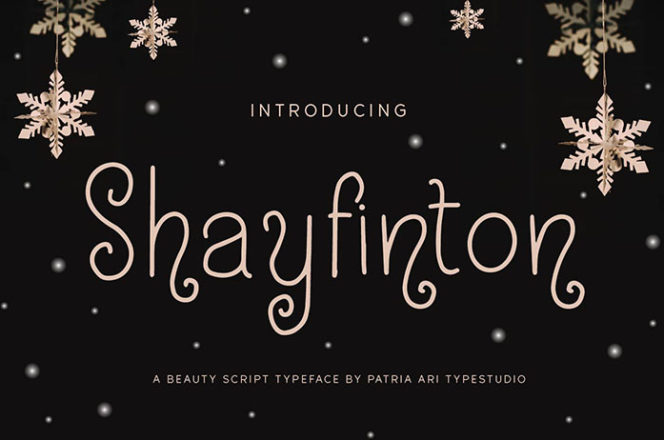 Shayfinton Decorative Font