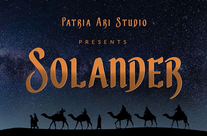 Solander Display Font