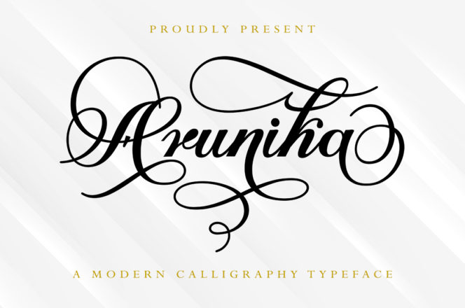 Arunika Calligraphy Font