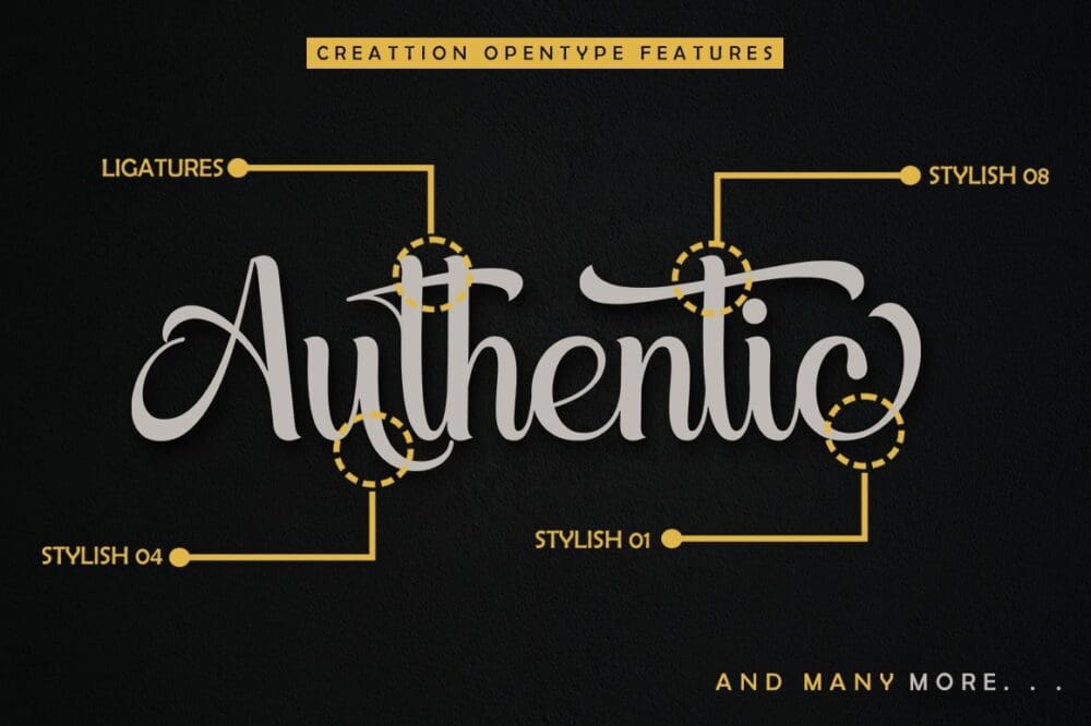 Creattion Script Font 3