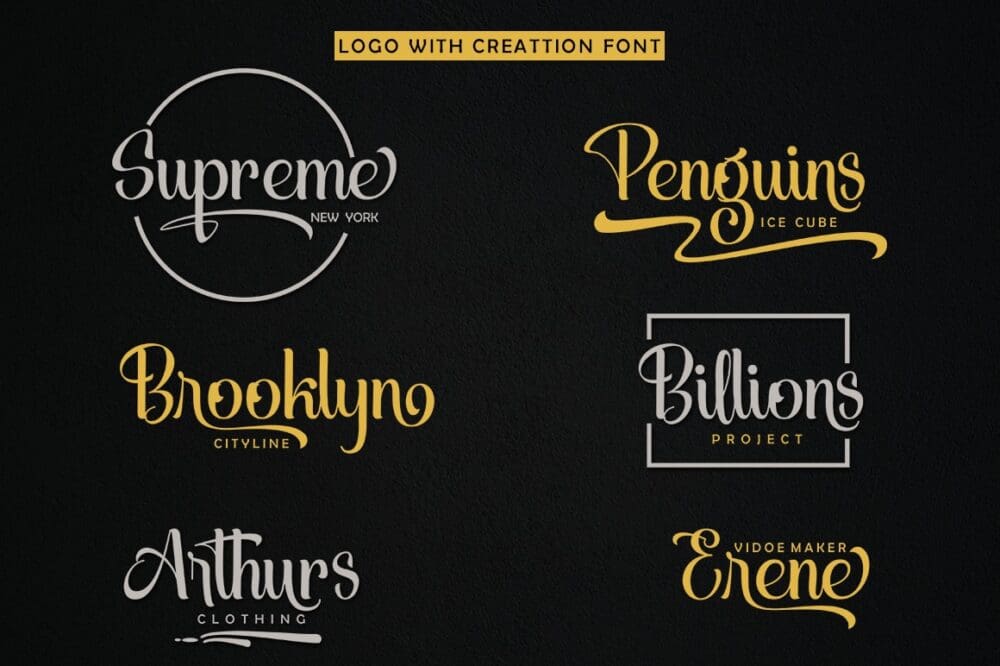 Creattion Script Font 4