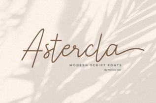 Astercla Script Font