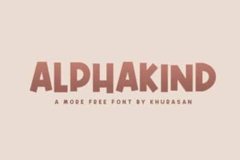 Alphakind Display Font