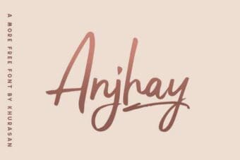 Anjhay Handwritten Font