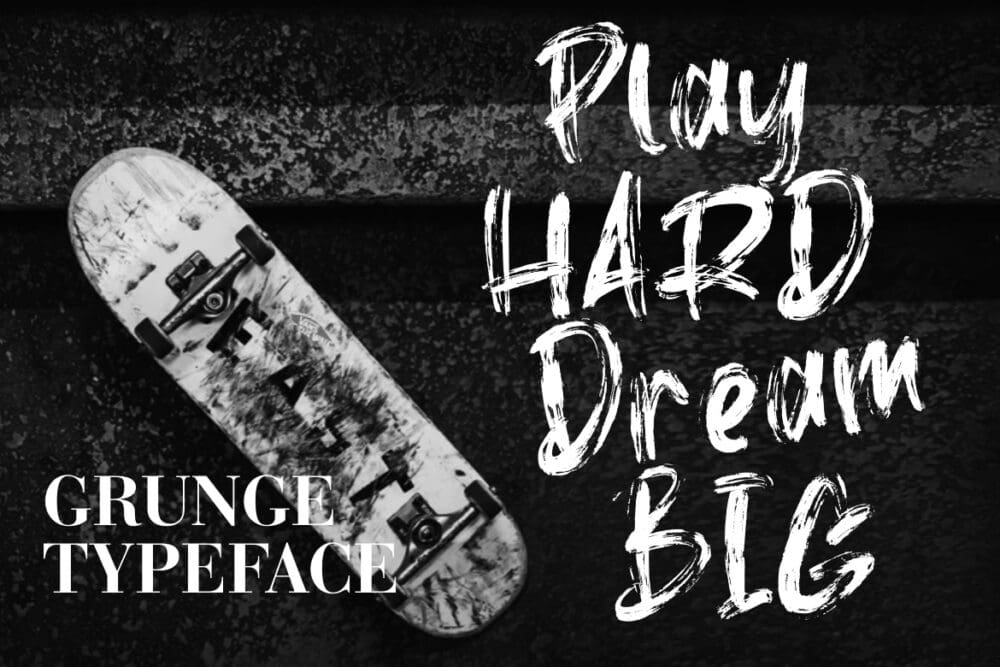 Death Rock Brush Font 2