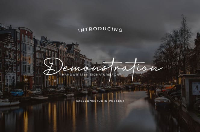 Demonstration Handwritten Font