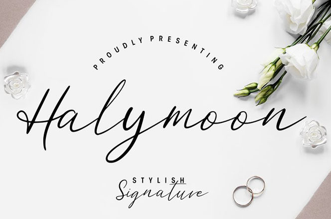 Halymoon Stylish Signature Font