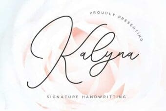 Kalyna Signature Handwritten Font