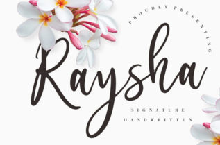 Raysha Signature Handwritten Font