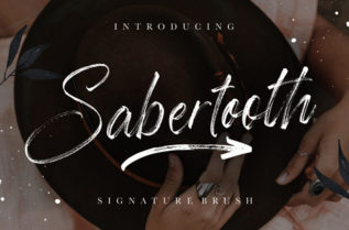 Sabertooth Signature Brush Font